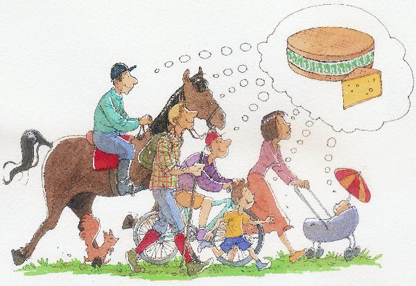Randonnée des fruitières, à pied, à vélo, à cheval : Cette année le départ était donné de La Rivière-Drugeon.jpeg