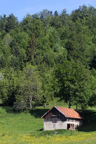 Ferme typique en pierre et bois. (photo ©CIGC/Petit)